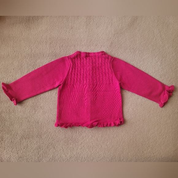 Guess Baby Girl Magenta Sweater Size 18 Months - Picture 3 of 4